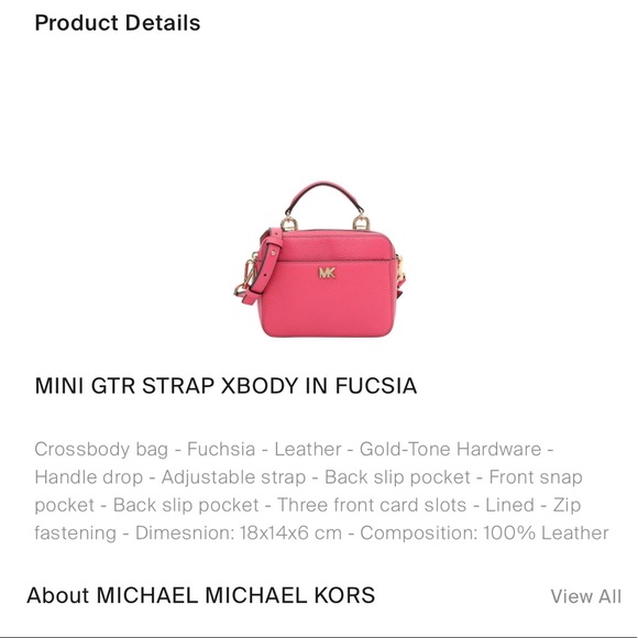 Michael Kors mini gtr crossbody bag - Picture 10 of 10